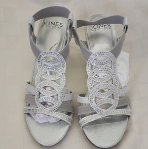 Jones New York Silver Women's Sandals
